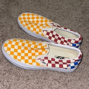 Checkered vans!